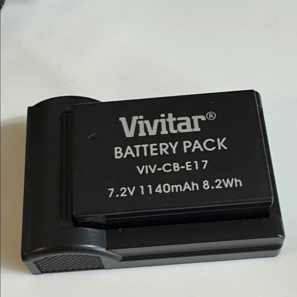 Vivitar Digital Camera Lens and Battery Pack - Black